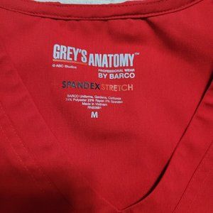 RED GREYS ANATOMY TOP